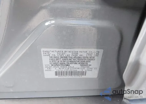 2023 Nissan Kicks Sv Xtronic Cvt z USA, uszkodzony, nr VIN 3N1CP5CV7PL515963